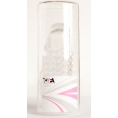 Гелевая прозрачная насадка с 2 отростками - 13 см. - Toyfa Basic - в Нальчике купить с доставкой