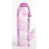 Фиолетовая насадка с коготком и шипами - 13 см. - Toyfa Basic - в Нальчике купить с доставкой Фиолетовая насадка с коготком и шипами - 13 см. - Toyfa Basic - в Нальчике купить с доставкой