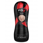 Мастурбатор-вагина Vibrating Pussy Stroker с вибрацией - Pipedream - в Нальчике купить с доставкой