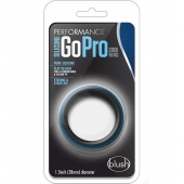 Черно-синее эрекционное кольцо Silicone Go Pro Cock Ring - Blush Novelties - в Нальчике купить с доставкой