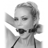 Черный кляп с дырочками Breathable Ball Gag - Pipedream - купить с доставкой в Нальчике