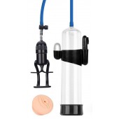 Прозрачная вакуумная вибропомпа Sex Expert с насадкой-вагиной - Sex Expert - в Нальчике купить с доставкой