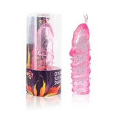 Закрытая рельефная насадка Crystal sleeve snakes в виде змеи с усиками - 14 см. - Erowoman-Eroman - в Нальчике купить с доставкой