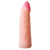 Фаллическая насадка на трусики харнесс - 17,5 см. - LOVETOY (А-Полимер) - купить с доставкой в Нальчике