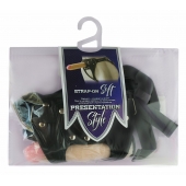 Черный пояс-трусики с двумя насадками Soft-Dolli - 16,5 и 10,5 см. - LOVETOY (А-Полимер) - купить с доставкой в Нальчике