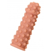 Телесная реалистичная насадка KOKOS Extreme Sleeve 02 с дополнительной стимуляцией - 12,7 см. - KOKOS - в Нальчике купить с доставкой Телесная реалистичная насадка KOKOS Extreme Sleeve 02 с дополнительной стимуляцией - 12,7 см. - KOKOS - в Нальчике купить с доставкой