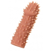 Телесная реалистичная насадка KOKOS Extreme Sleeve 07 с дополнительной стимуляцией - 12,7 см. - KOKOS - в Нальчике купить с доставкой