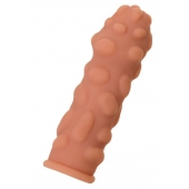 Телесная реалистичная насадка KOKOS Extreme Sleeve 11 с дополнительной стимуляцией - 12,7 см. - KOKOS - в Нальчике купить с доставкой Телесная реалистичная насадка KOKOS Extreme Sleeve 11 с дополнительной стимуляцией - 12,7 см. - KOKOS - в Нальчике купить с доставкой