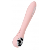 Розовый силиконовый вибратор с электростимуляцией GALVANI VIBE - 21 см. - ToyFa - купить с доставкой в Нальчике
