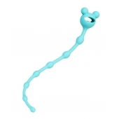 Мятная силиконовая анальная цепочка Froggy - 27,4 см. - ToyFa в Нальчике Мятная силиконовая анальная цепочка Froggy - 27,4 см. - ToyFa