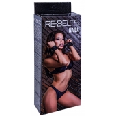 Черные кожаные наручники Naila - Rebelts - купить с доставкой в Нальчике Черные кожаные наручники Naila - Rebelts - купить с доставкой в Нальчике