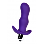 Фиолетовая изогнутая анальная вибропробка - 11,2 см. - A-toys в Нальчике Фиолетовая изогнутая анальная вибропробка - 11,2 см. - A-toys