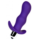 Фиолетовая изогнутая анальная вибропробка - 11,2 см. - A-toys в Нальчике Фиолетовая изогнутая анальная вибропробка - 11,2 см. - A-toys