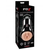 Телесный вибромастурбатор-вагина Cock Compressor Vibrating Stroker - Pipedream - в Нальчике купить с доставкой