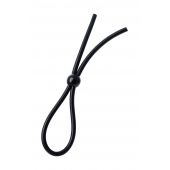 Черное лассо на пенис с одной бусиной - A-toys - в Нальчике купить с доставкой