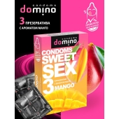 Презервативы для орального секса DOMINO Sweet Sex с ароматом манго - 3 шт. - Domino - купить с доставкой в Нальчике