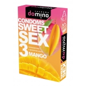 Презервативы для орального секса DOMINO Sweet Sex с ароматом манго - 3 шт. - Domino - купить с доставкой в Нальчике