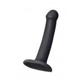 Черный фаллос на присоске Silicone Bendable Dildo S - 17 см. - Strap-on-me - купить с доставкой в Нальчике