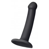 Черный фаллос на присоске Silicone Bendable Dildo S - 17 см. - Strap-on-me - купить с доставкой в Нальчике
