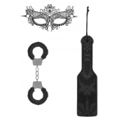 Черный игровой набор Introductory Bondage Kit №4 - Shots Media BV - купить с доставкой в Нальчике