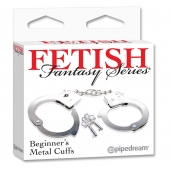 Металлические наручники Beginner s Metal Cuffs - Pipedream - купить с доставкой в Нальчике
