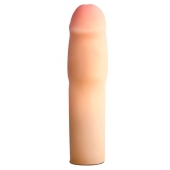 Телесная насадка-удлинитель на пенис PERFORMANCE 1.5INCH COCK XTENDER - 16 см. - Blush Novelties - в Нальчике купить с доставкой
