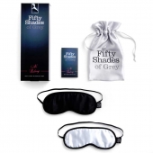 Набор из двух масок на глаза Soft Blindfold Twin Pack - Fifty Shades of Grey - купить с доставкой в Нальчике