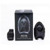 Темно-серый инновационный мужской осциллятор PULSE SOLO LUX с пультом ДУ - Hot Octopuss - в Нальчике купить с доставкой