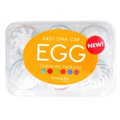 Набор из 6 мастурбаторов Tenga EGG Easy Beat с различным рельефом - Tenga - в Нальчике купить с доставкой