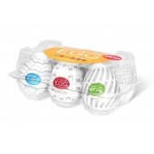 Набор из 6 мастурбаторов Tenga EGG Easy Beat с различным рельефом - Tenga - в Нальчике купить с доставкой