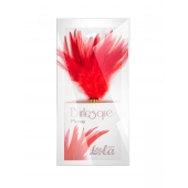 Красный перьевой тиклер Plume - 23 см. - Lola Lingerie - купить с доставкой в Нальчике