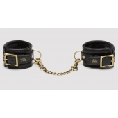 Черные наручники Bound to You Faux Leather Wrist Cuffs - Fifty Shades of Grey - купить с доставкой в Нальчике