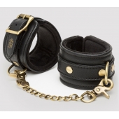 Черные наручники Bound to You Faux Leather Wrist Cuffs - Fifty Shades of Grey - купить с доставкой в Нальчике