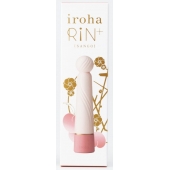 Нежно-розовый вибратор с шаровидной мягкой головкой IROHA Rin+ Sango - 16 см. - Tenga