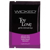 Лубрикант на водной основе для использования с игрушками WICKED Toy Love - 3 мл. - Wicked - купить с доставкой в Нальчике