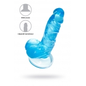 Голубой реалистичный фаллоимитатор Indy - 15,8 см. - A-toys купить с доставкой в интернет-магазине Orgasmix в Нальчике Голубой реалистичный фаллоимитатор Indy - 15,8 см. - A-toys