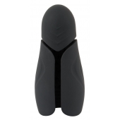 Черный силиконовый вибромастурбатор с нагревом Masturbator with 2 Functions - Orion - в Нальчике купить с доставкой