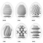 Набор из 6 мастурбаторов Tenga EGG IV с различным рельефом - Tenga - в Нальчике купить с доставкой