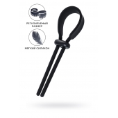 Черное эрекционное лассо на пенис Keb - A-toys - в Нальчике купить с доставкой