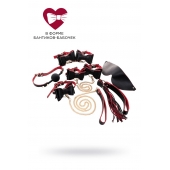 Черно-красный бондажный набор Bow-tie - ToyFa - купить с доставкой в Нальчике