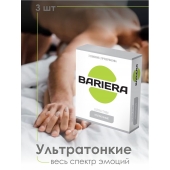 Ультратонкие презервативы Bariera Ultra Thin - 3 шт. - Bariera - купить с доставкой в Нальчике