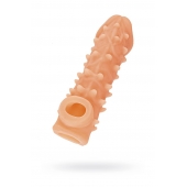 Телесная закрытая насадка с пупырышками Cock Sleeve Size M - 15,6 см. - KOKOS - в Нальчике купить с доставкой