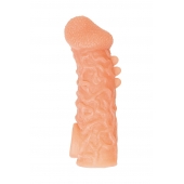 Телесная закрытая насадка с шершавой головкой Cock Sleeve Size M - 15,6 см. - KOKOS - в Нальчике купить с доставкой