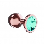 Пробка цвета розового золота с малиновым кристаллом Diamond Topaz Shine L - 8,3 см. - Lola Games - купить с доставкой в Нальчике
