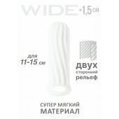 Белый фаллоудлинитель Homme Wide - 13 см. - Lola Games - в Нальчике купить с доставкой