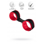 Красно-черные велюровые оковы Anonymo - ToyFa - купить с доставкой в Нальчике