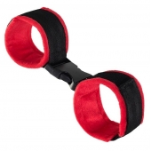 Красно-черные велюровые оковы Anonymo - ToyFa - купить с доставкой в Нальчике