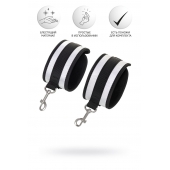 Серебристо-черные наручники Anonymo - ToyFa - купить с доставкой в Нальчике