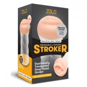 Мастурбатор-ротик ZOLO DEEP THROAT - Zolo - в Нальчике купить с доставкой