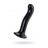 Черный стимулятор для пар P G-Spot Dildo Size L - 19 см. - Strap-on-me - в Нальчике купить с доставкой